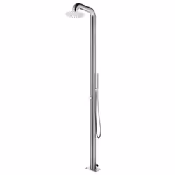 vidaXL Garden Shower with Grey Base 230 cm Stainless Steel Bath Accessory - Additional view 2