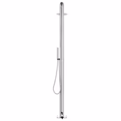 vidaXL Garden Shower with Grey Base 230 cm Stainless Steel Bath Accessory - Additional view 4