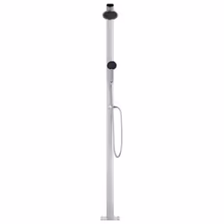 vidaXL Garden Shower with Grey Base 220 cm Aluminium Bath Accessory Outdoor - Additional view 2