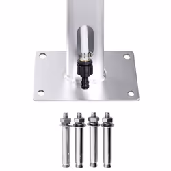 vidaXL Garden Shower with Grey Base 220 cm Aluminium Bath Accessory Outdoor - Additional view 8