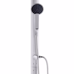 vidaXL Garden Shower with Grey Base 220 cm Aluminium Bath Accessory Outdoor - Additional view 9