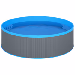VidaXL 3070801 above ground pool Framed pool Round 7200 L Blue, Grey - Additional view 3