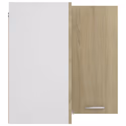 vidaXL Hanging Corner Cabinet Sonoma Oak Engineered Wood Furniture Cabinet