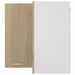 vidaXL Hanging Corner Cabinet Sonoma Oak Engineered Wood Furniture Cabinet - Additional view 4