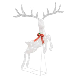 vidaXL Flying Reindeer Christmas Decoration 120 LEDs White Cold White Decor
