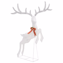 vidaXL Flying Reindeer Christmas Decoration 120 LEDs White Cold White Decor - Additional view 4