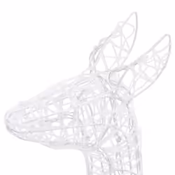 vidaXL Acrylic Reindeer Family Xmas Christmas Decoration 300 LED Cold White - Additional view 10