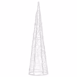 vidaXL Acrylic Decorative Pyramid LED Light Cone Multi Colours Multi Sizes - blue, 60 cm