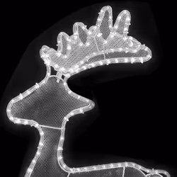 vidaXL Reindeer Christmas Decoration with Mesh 306 LEDs Xmas Decoration Set - Additional view 4