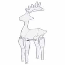 vidaXL Reindeer Christmas Decoration with Mesh 306 LEDs Holiday Light Ornament - Additional view 5