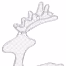 vidaXL Reindeer Christmas Decoration with Mesh 306 LEDs Holiday Light Ornament - Additional view 7