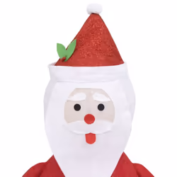vidaXL Decorative Christmas Santa Claus Figure LED Luxury Fabric Xmas Ornament - Additional view 6