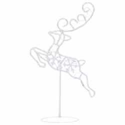 vidaXL Acrylic Christmas Flying Reindeer&Sleigh Blue Lighted Reindeer Set - Additional view 4