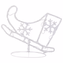 vidaXL Acrylic Christmas Flying Reindeer&Sleigh Blue Lighted Reindeer Set - Additional view 6