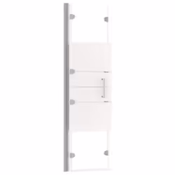 vidaXL Folding Shower Enclosure ESG White Shower Screen Cubicle Bath Cabin - Additional view 4
