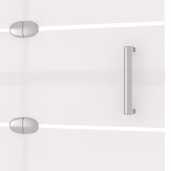 vidaXL Folding Shower Enclosure ESG White Shower Screen Cubicle Bath Cabin - Additional view 5