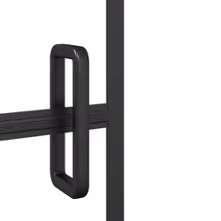 vidaXL Shower Enclosure ESG Black Bathroom Shower Cabin Cabinet Cubicle Screen
