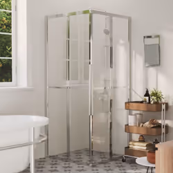 vidaXL Shower Cabin ESG Bathroom Shower Enclosure Cabinet Screen Cabin Cubicle