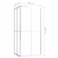 vidaXL Shower Cabin ESG Bathroom Shower Enclosure Cabinet Screen Cabin Cubicle - Additional view 8