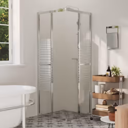 vidaXL Shower Cabin ESG Bathroom Shower Enclosure Cabinet Screen Cabin Cubicle