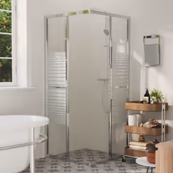vidaXL Shower Cabin ESG Bathroom Shower Enclosure Cabinet Screen Cabin Cubicle