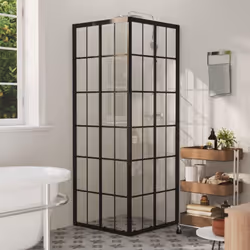 vidaXL Shower Cabin ESG Bathroom Shower Enclosure Cabinet Screen Cabin Cubicle