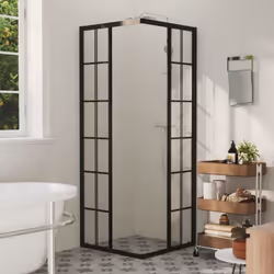 vidaXL Shower Cabin ESG Bathroom Shower Enclosure Cabinet Screen Cabin Cubicle