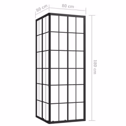 vidaXL Shower Cabin ESG Bathroom Shower Enclosure Cabinet Screen Cabin Cubicle - Additional view 8