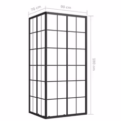 vidaXL Shower Cabin ESG Bathroom Shower Enclosure Cabinet Screen Cabin Cubicle - Additional view 8