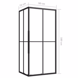 vidaXL Shower Cabin ESG Bathroom Shower Enclosure Cabinet Screen Cabin Cubicle - Additional view 8