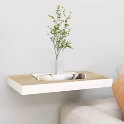 VidaXL 326570 shelve MDF, Metal Oak, White
