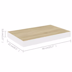 VidaXL 326570 shelve MDF, Metal Oak, White - Additional view 7