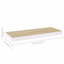 VidaXL 326576 shelve MDF, Metal Oak, White - Additional view 7