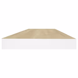 vidaXL 4x Floating Wall Shelves Oak & White MDF Wall Ledge Rack Hanging Shelf - Additional view 4