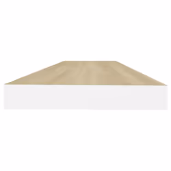 vidaXL 4x Floating Wall Shelves Oak & White MDF Wall Ledge Rack Hanging Shelf - Additional view 4