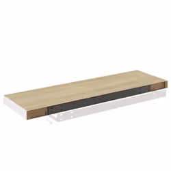 vidaXL 4x Floating Wall Shelves Oak & White MDF Wall Ledge Rack Hanging Shelf - Additional view 6