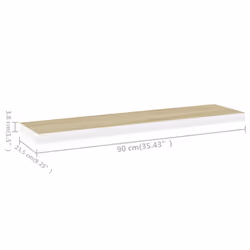 VidaXL 326582 shelve MDF, Metal Oak, White - Additional view 7