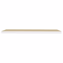 vidaXL 4x Floating Wall Shelves Oak & White MDF Wall Ledge Rack Hanging Shelf