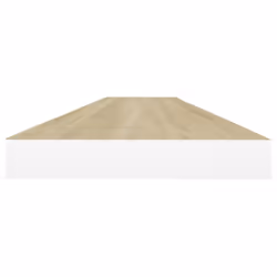 vidaXL 4x Floating Wall Shelves Oak & White MDF Wall Ledge Rack Hanging Shelf - Additional view 4