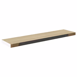 vidaXL 4x Floating Wall Shelves Oak & White MDF Wall Ledge Rack Hanging Shelf - Additional view 5