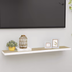 VidaXL 326585 shelve MDF, Metal Oak, White