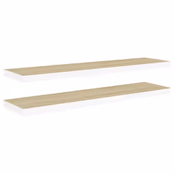 VidaXL 326586, MDF, Metal, Oak, White, 1200 mm, 235 mm, 38 mm, 2 pc(s)
