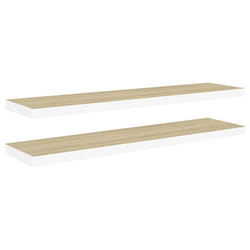 VidaXL 326586 shelve MDF, Metal Oak, White