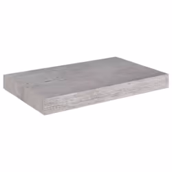 vidaXL 4x Floating Wall Shelves Concrete Grey MDF Bookcase Wall Board CD Rack