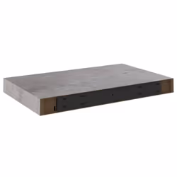 vidaXL 4x Floating Wall Shelves Concrete Grey MDF Bookcase Wall Board CD Rack - Additional view 6