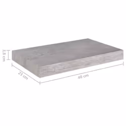 vidaXL 4x Floating Wall Shelves Concrete Grey MDF Bookcase Wall Board CD Rack - Additional view 9