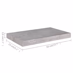 vidaXL 4x Floating Wall Shelves Concrete Grey MDF Bookcase Wall Board CD Rack - Additional view 7