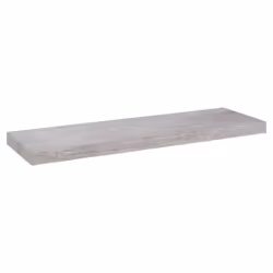 vidaXL 2x Floating Wall Shelves Concrete Grey MDF Wall Ledge Hanging Shelf
