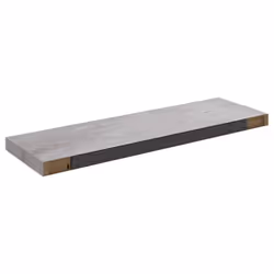 vidaXL 2x Floating Wall Shelves Concrete Grey MDF Wall Ledge Hanging Shelf - Additional view 6