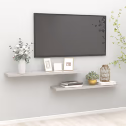 VidaXL 326607 shelve MDF, Metal Grey